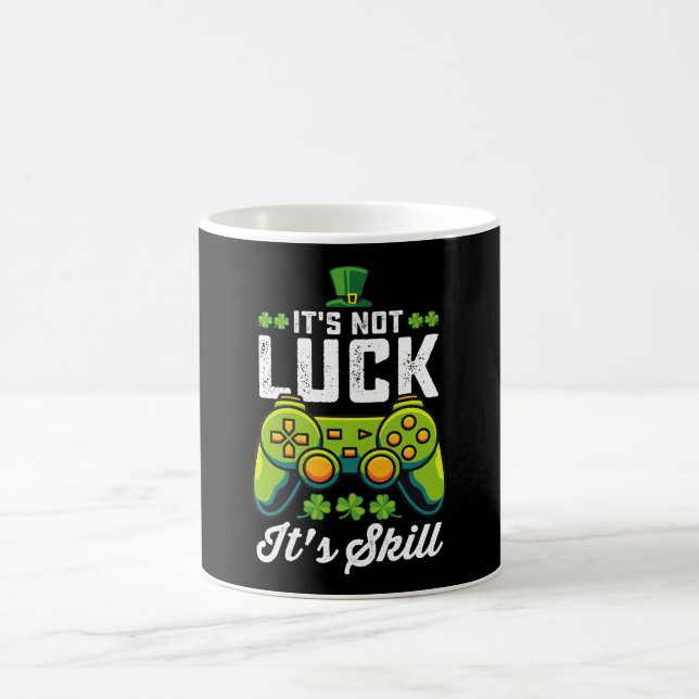 Det är inte tur det är skicklighet spelande St Pat Kaffemugg (Center)
