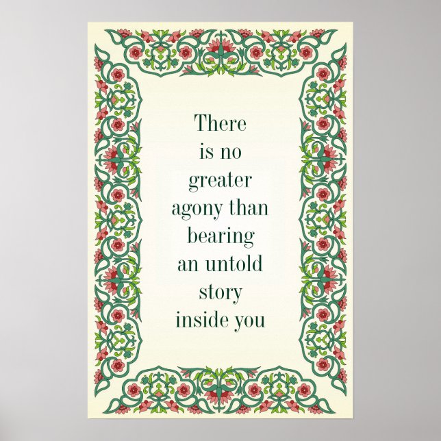 Det är inte underbarare plågsamt än att bära en ou poster (Framsidan)