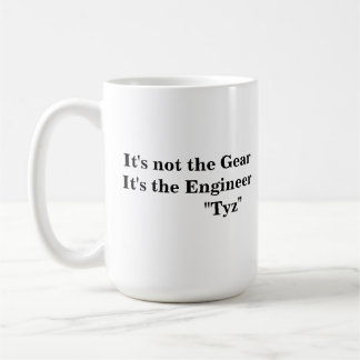 Det är inte utrusta, det är teknikern kaffemugg