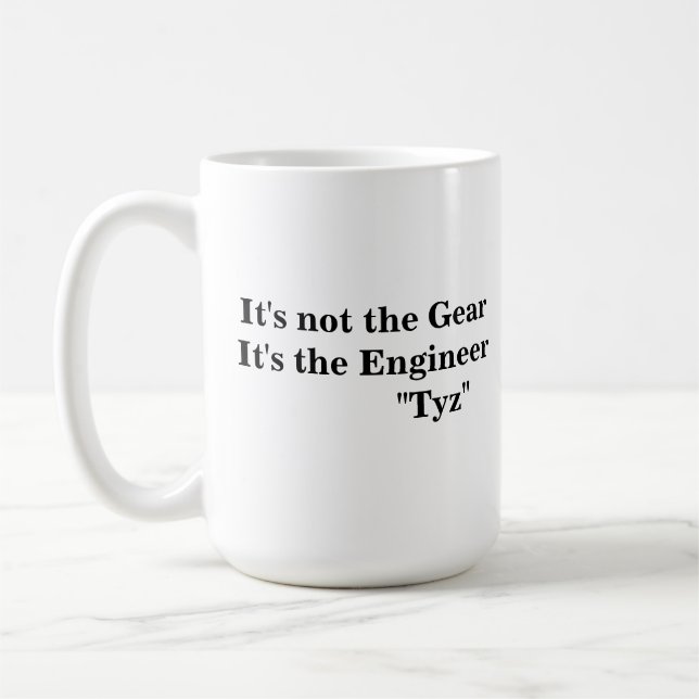 Det är inte utrusta, det är teknikern kaffemugg (Vänster)