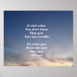 DET ÄR INTE VAD DU INTE VET ATT DU POSTER