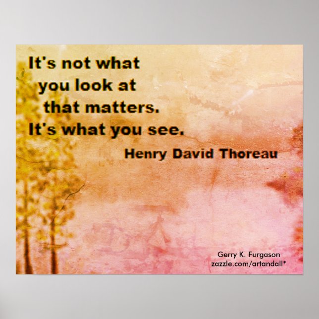 DET ÄR INTE VAD DU SER PÅ THOREAU POSTER (Framsidan)