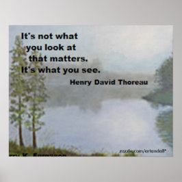 DET ÄR INTE VAD DU SER PÅ THOREAU POSTER