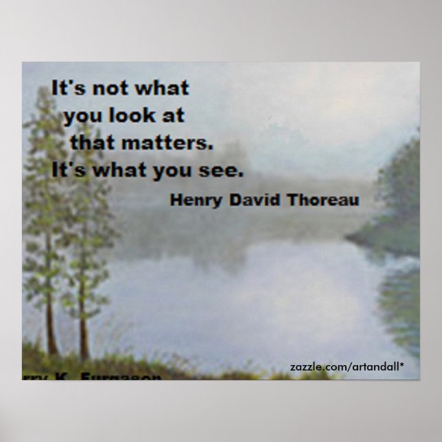 DET ÄR INTE VAD DU SER PÅ THOREAU POSTER (Framsidan)