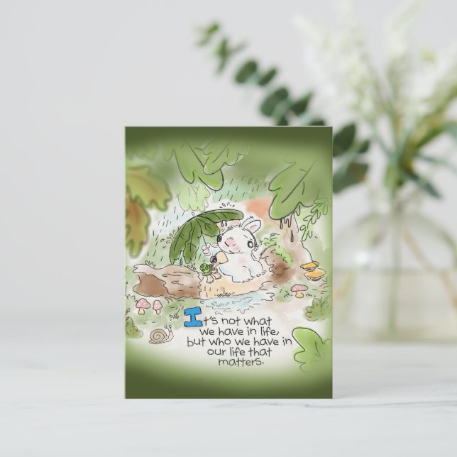 Det är inte vad vi har i livet vykort (Stående Fram)