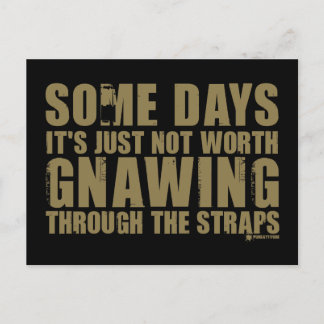 Det är inte värt att gå genom banden vykort