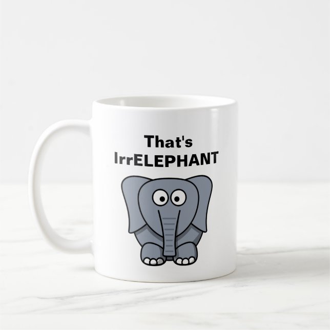 Det är IrrELEPHANT Kaffemugg (Vänster)