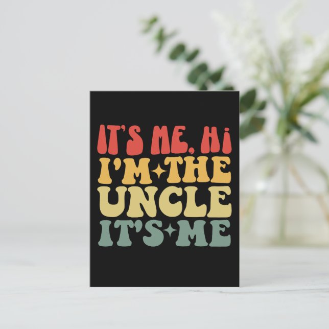 Det är jag, jag är farbror, det är jag... vykort (Stående Fram)