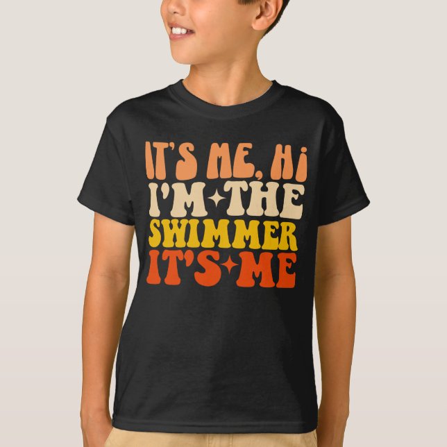 Det är jag, jag är Swimmer. T Shirt (Framsida)