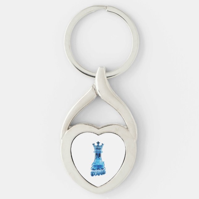 DET ÄR JAG TWISTED HEART SILVERFÄRGAD NYCKELRING (Framsidan)