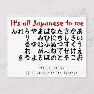 Det är japanska för mig vykort