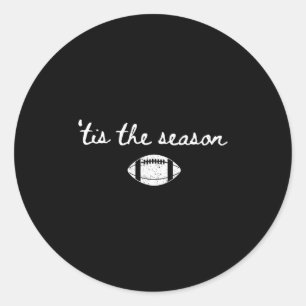 Det Är Jul Football Mamma Matchdag Touchdown Sjö Runt Klistermärke
