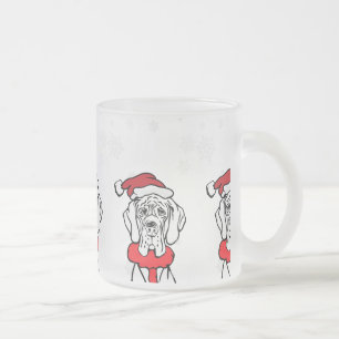 Det är jul frostad glasmugg