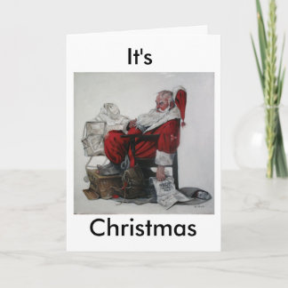 Det är jul helgkort