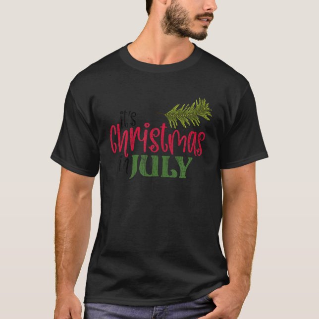 Det är jul i juli måndag. t shirt (Framsida)