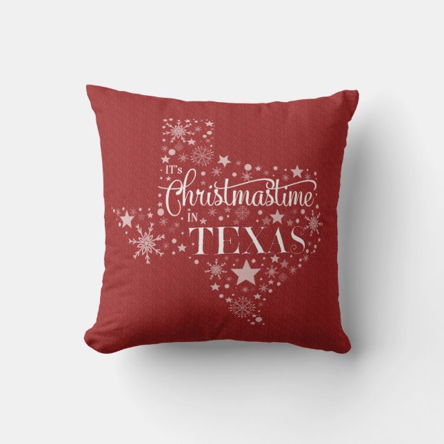 Det är jul i Texas Kudde (Framsida)
