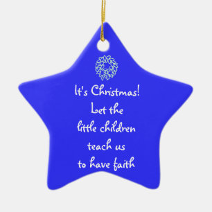 Det är jul! Låt lite barnen undervisa oss t Julgransprydnad Keramik