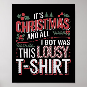 Det är jul och allt jag Har var i det här lustiga Poster