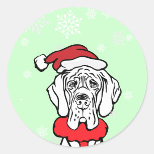 Det är jul runt klistermärke