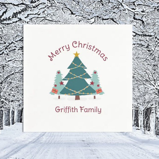 Det är jul! Speciell Family helgdag Napkins Pappersservett (Skapare uppladdad)