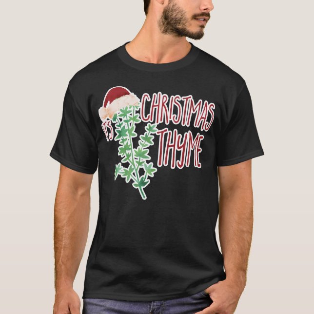 Det är jul Thyme T Shirt (Framsida)
