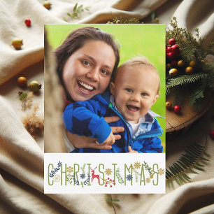 Det är jul Vertikal Fotokort Inbjudningar