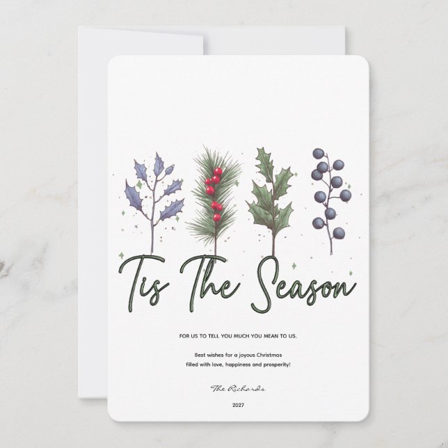 Det är julens säsong julkort (Framsida)