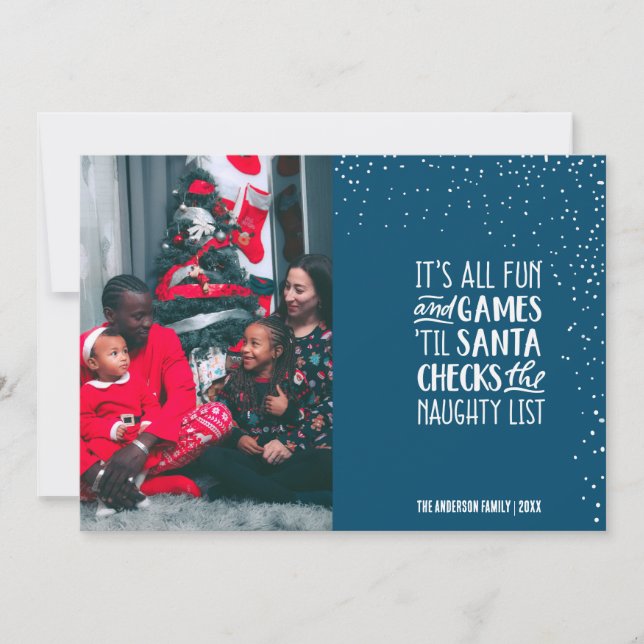 Det är julfoto för alla Roligtar och spel Inbjudningar (Framsida)