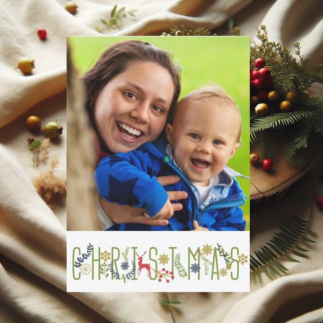 Det är julfotoport, Lodrät Inbjudningar (Skapare uppladdad)