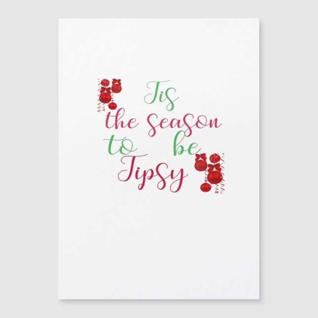 Det Är Julsäsongen För Tipsy Jul (Framsida)
