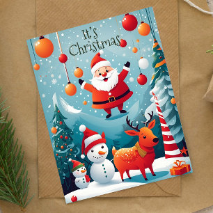Det är jultomtars Helgdag Card Helgkort