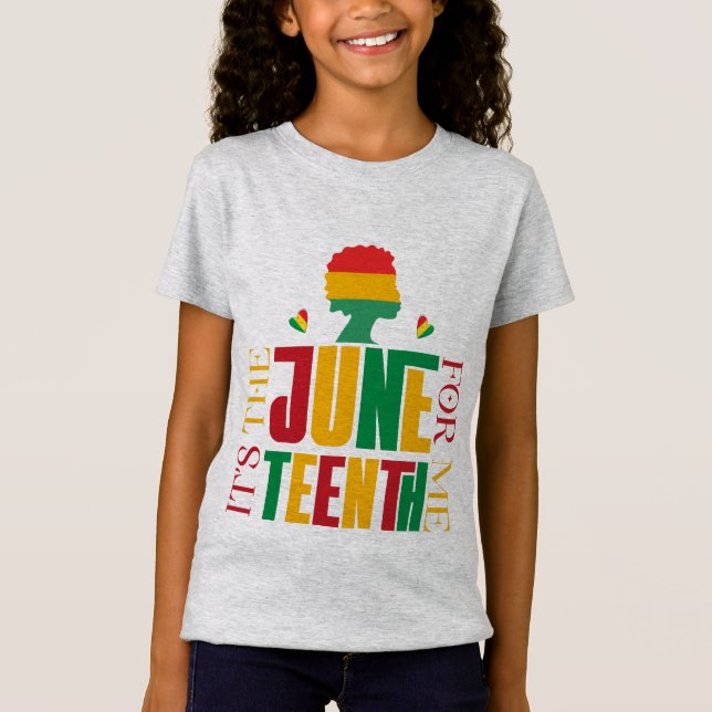 Det är Juneteenth för mig - Svart historia  T Shirt (Framsida)