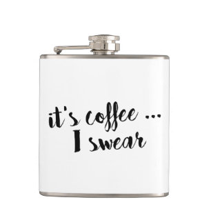 Det är kaffe som jag svär borstar skrivar fickplunta