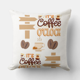 Det är kaffeklocka kudde
