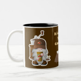Det är kaffetid, Gnomies! Två-Tonad Mugg