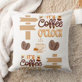 det är kaffetid kudde
