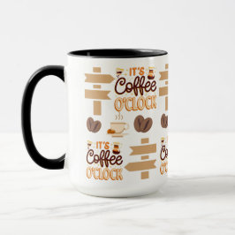 det är kaffetid mugg