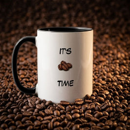 ☕ Det är kaffetid -mugg – Roligt kaffegåva till ka Mugg