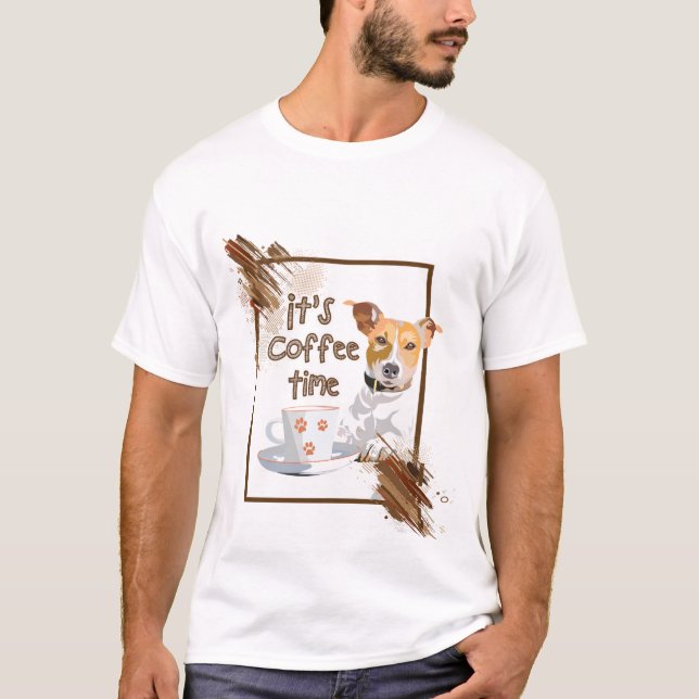 Det är kaffetid t shirt (Framsida)