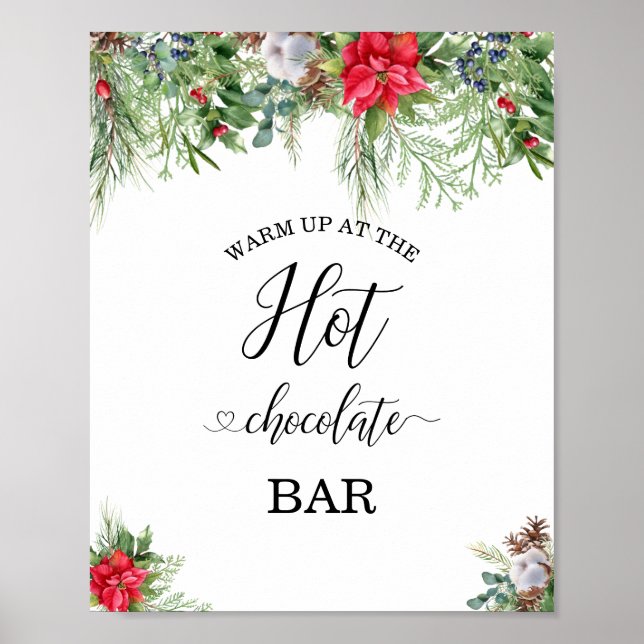 Det är kall utanför babyduschens hett choklad pub poster (Framsidan)