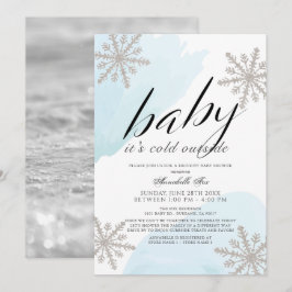 Det är Kall utanför Blue Drive by Baby Shower Inbjudningar