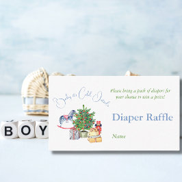 Det är Kall utanför Julgran Boy Baby Shower Tilläggskort