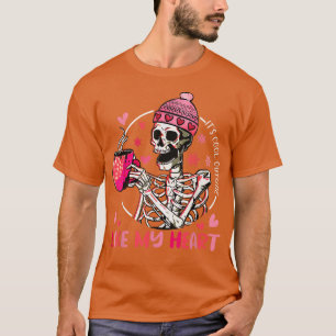 Det är Kall utanför mitt hjärt-kaffe Kärlek Valent T Shirt