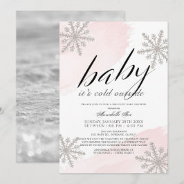 Det är Kall utanför Rosa Drive by Baby Shower Inbjudningar