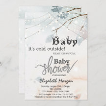 Det är Kall utanför Träd Gren Baby Shower