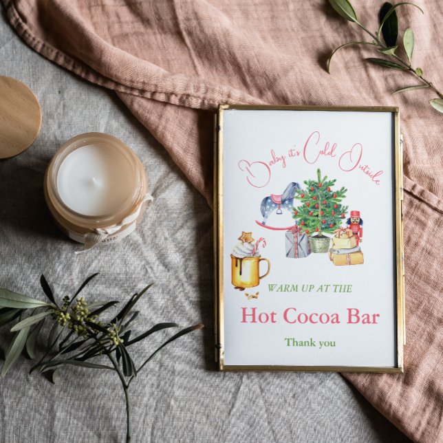 Det är Kall utanför vinterhandboken Kakaos Pub Bab Poster (Skapare uppladdad)