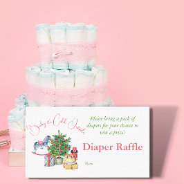 Det är Kall utanför Winter Baby Shower Raffle Visitkort