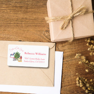 Det är Kall utanför Winter Rosa Girl Baby Shower Adressetikett