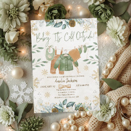 Det är kallt därute, baby - baby shower inbjudningar