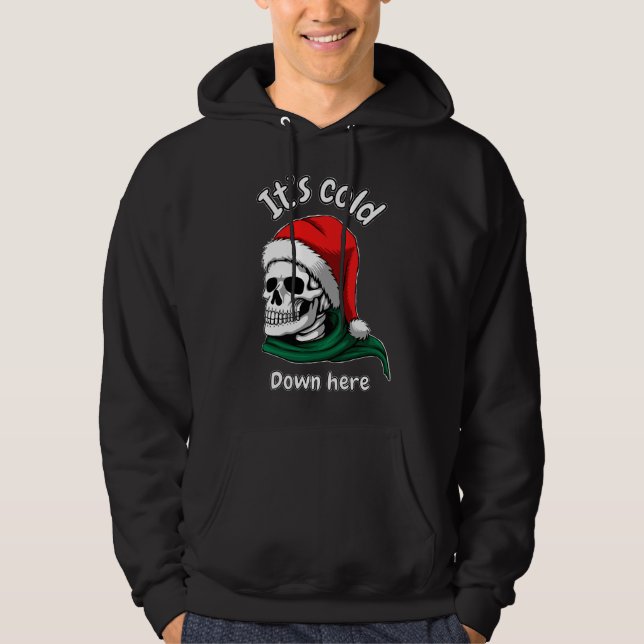 Det är kallt här nere hoodie (Framsida)